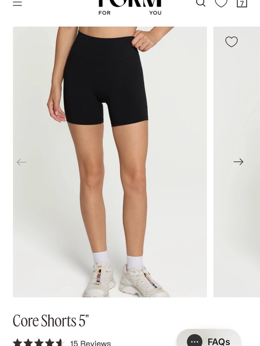 Core 5" High-Waist Athletic Shorts - Black